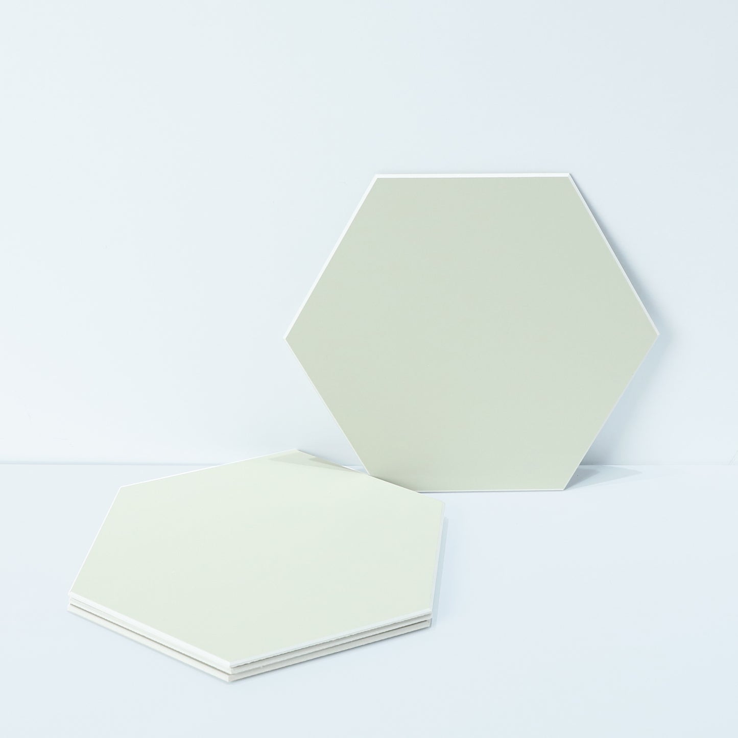 Sage Green Hexagon Peel and Stick Wall Tile