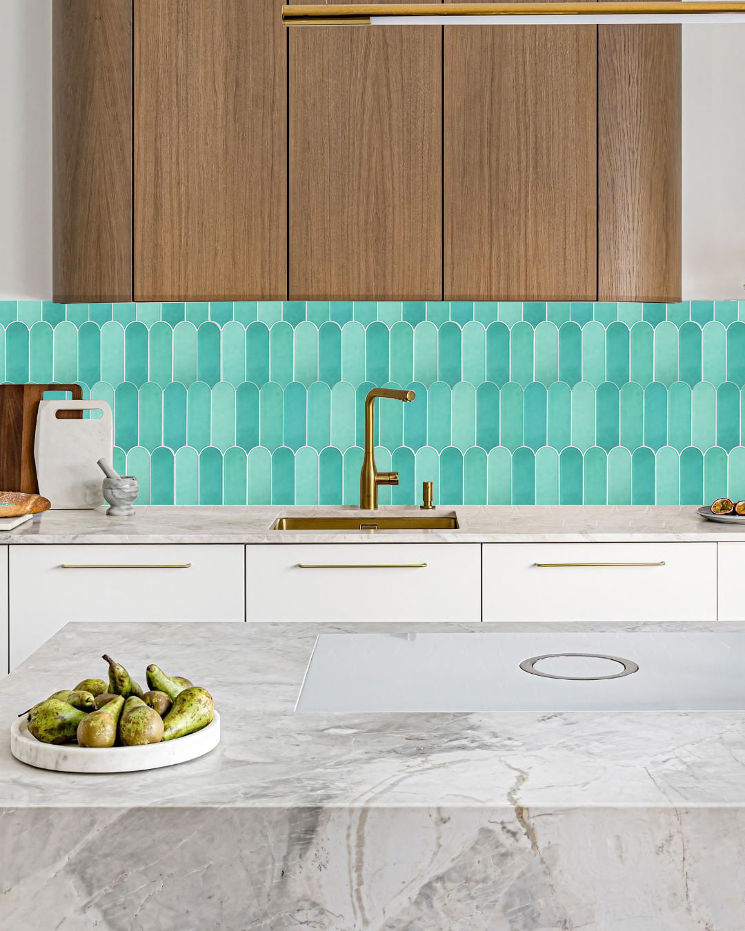 Pink Fish Scale Peel and Stick Backsplash Tile - Thicker Design