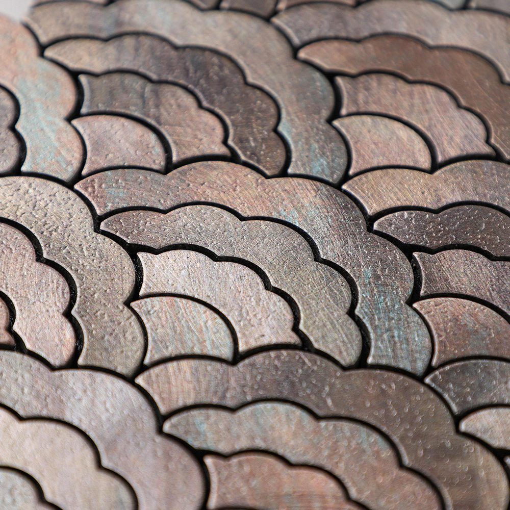 Metal Cloud-Shaped Peel and Stick Backsplash Wall Tile