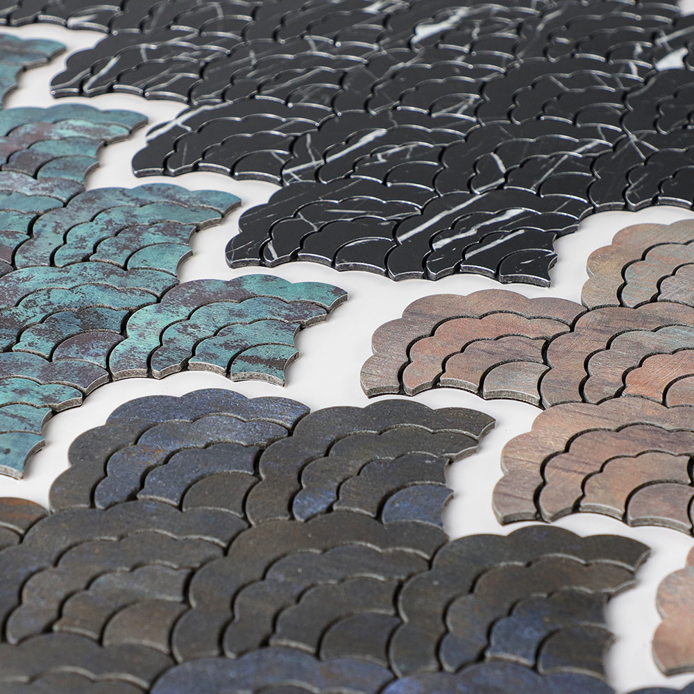 Metal Cloud-Shaped Peel and Stick Backsplash Wall Tile