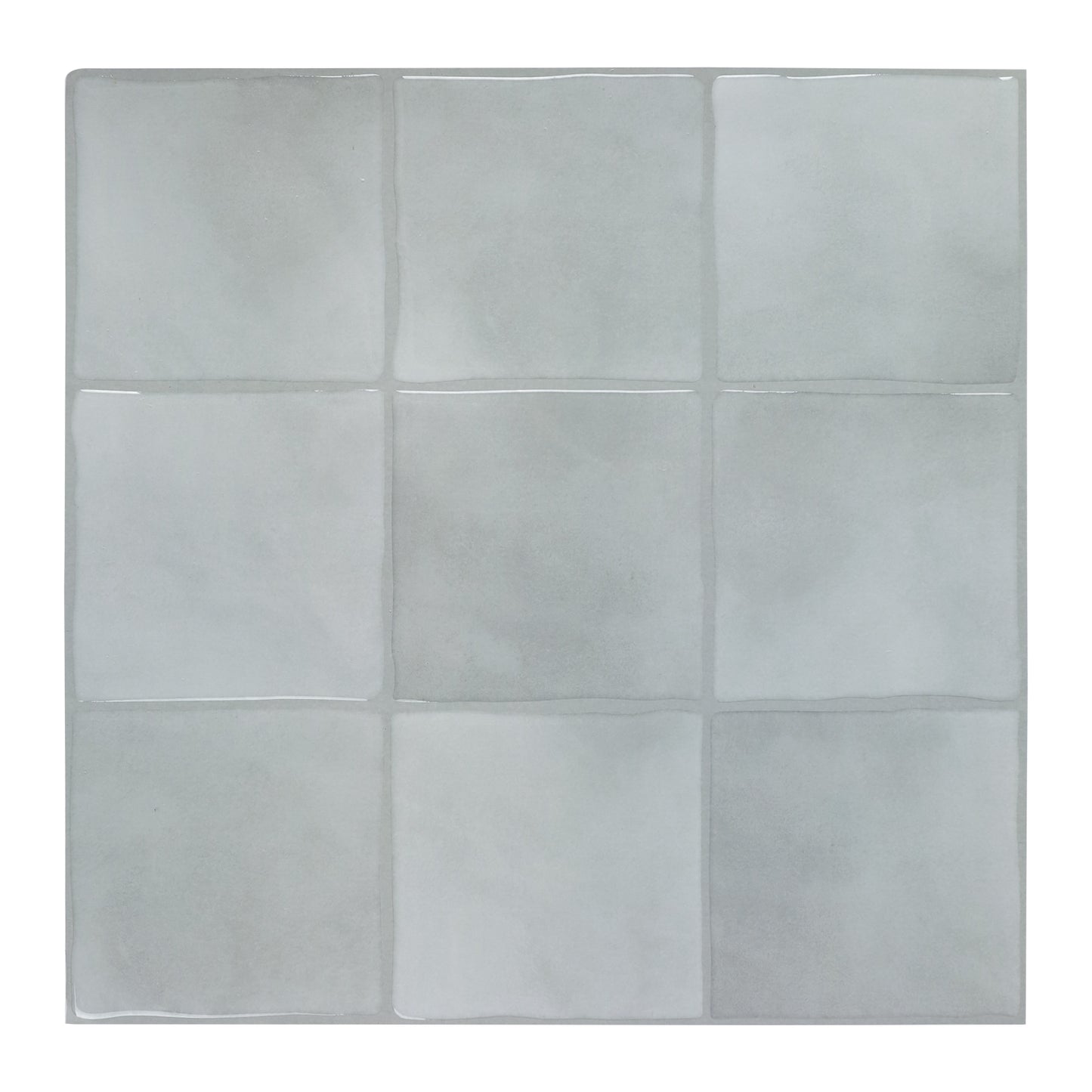3D Gray Faux Spanish Handmade Peel and Stick Backsplash Wall Tile