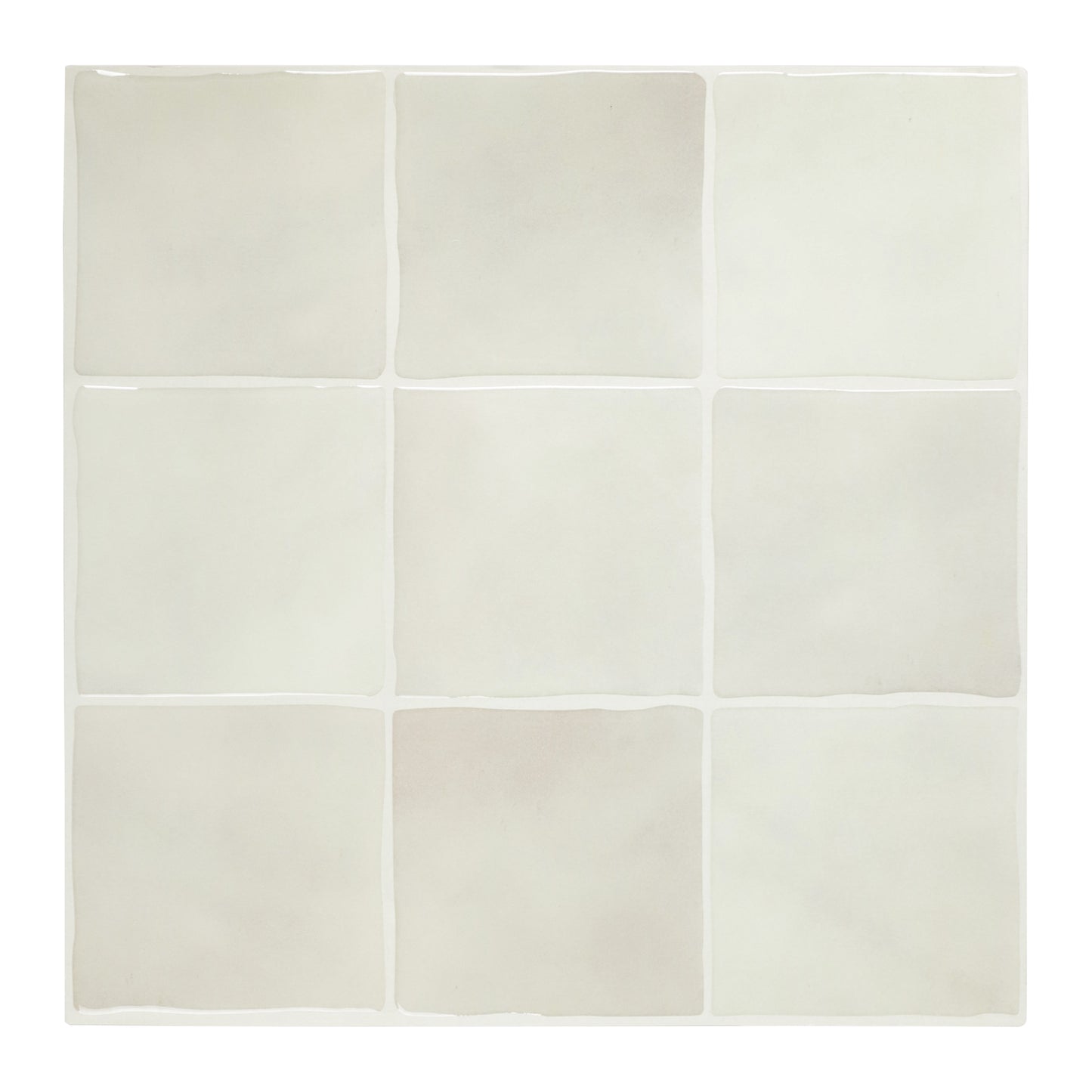 3D Beige Faux Spanish Handmade Peel and Stick Backsplash Wall Tile