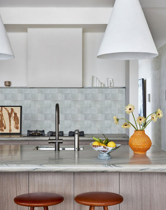 3D Gray Faux Spanish Handmade Peel and Stick Backsplash Wall Tile