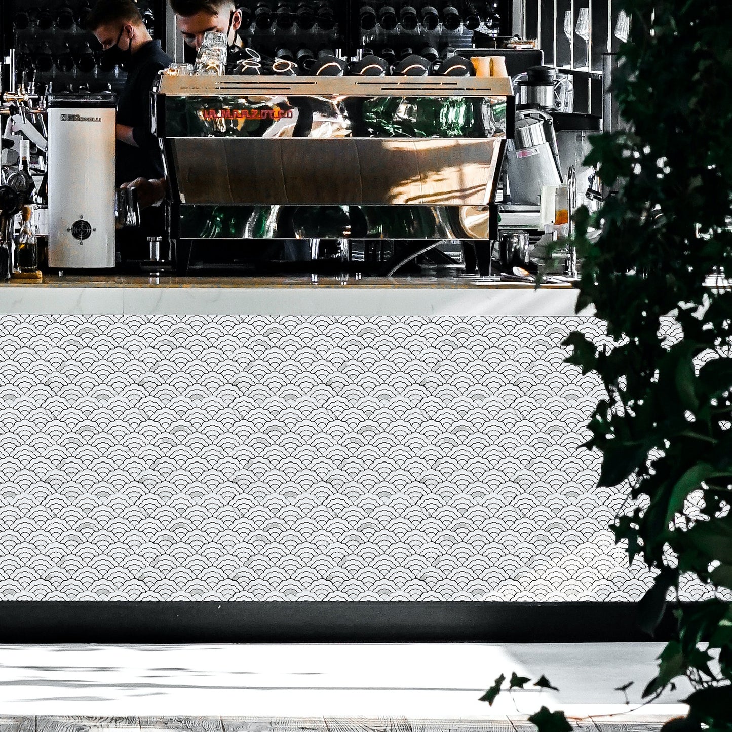 Marble Cloud-Shaped Peel and Stick Backsplash Wall Tile