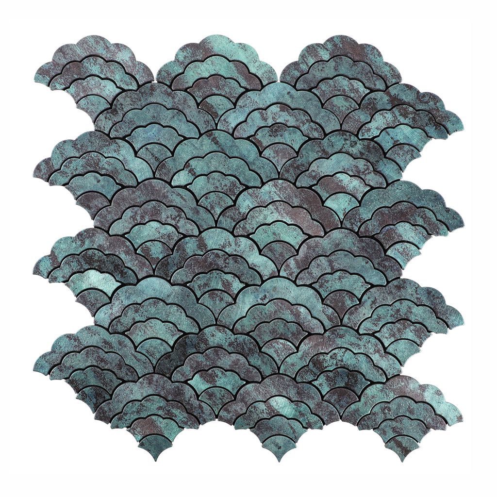 Metal Cloud-Shaped Peel and Stick Backsplash Wall Tile
