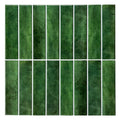3D Green Linear Peel and Stick Backsplash Wall Tile