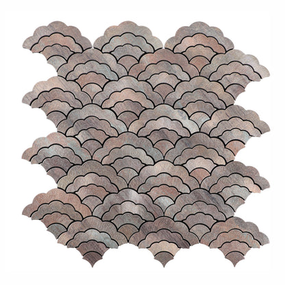 Metal Cloud-Shaped Peel and Stick Backsplash Wall Tile