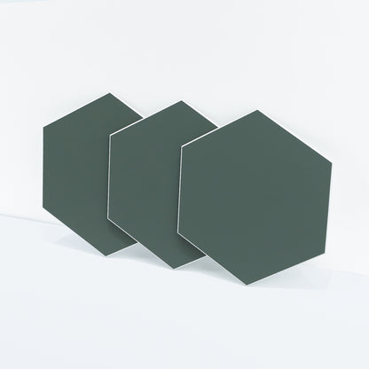 Olive Green Hexagon Peel and Stick Wall Tile