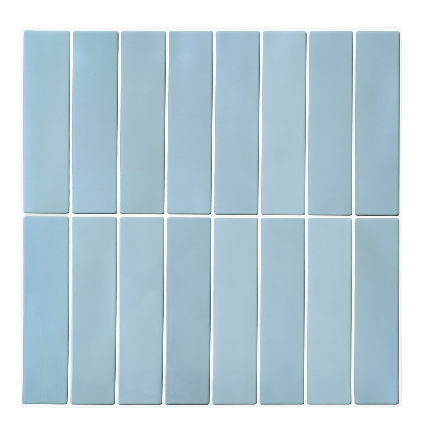 3D Blue Gradient Linear Peel and Stick Wall Tile