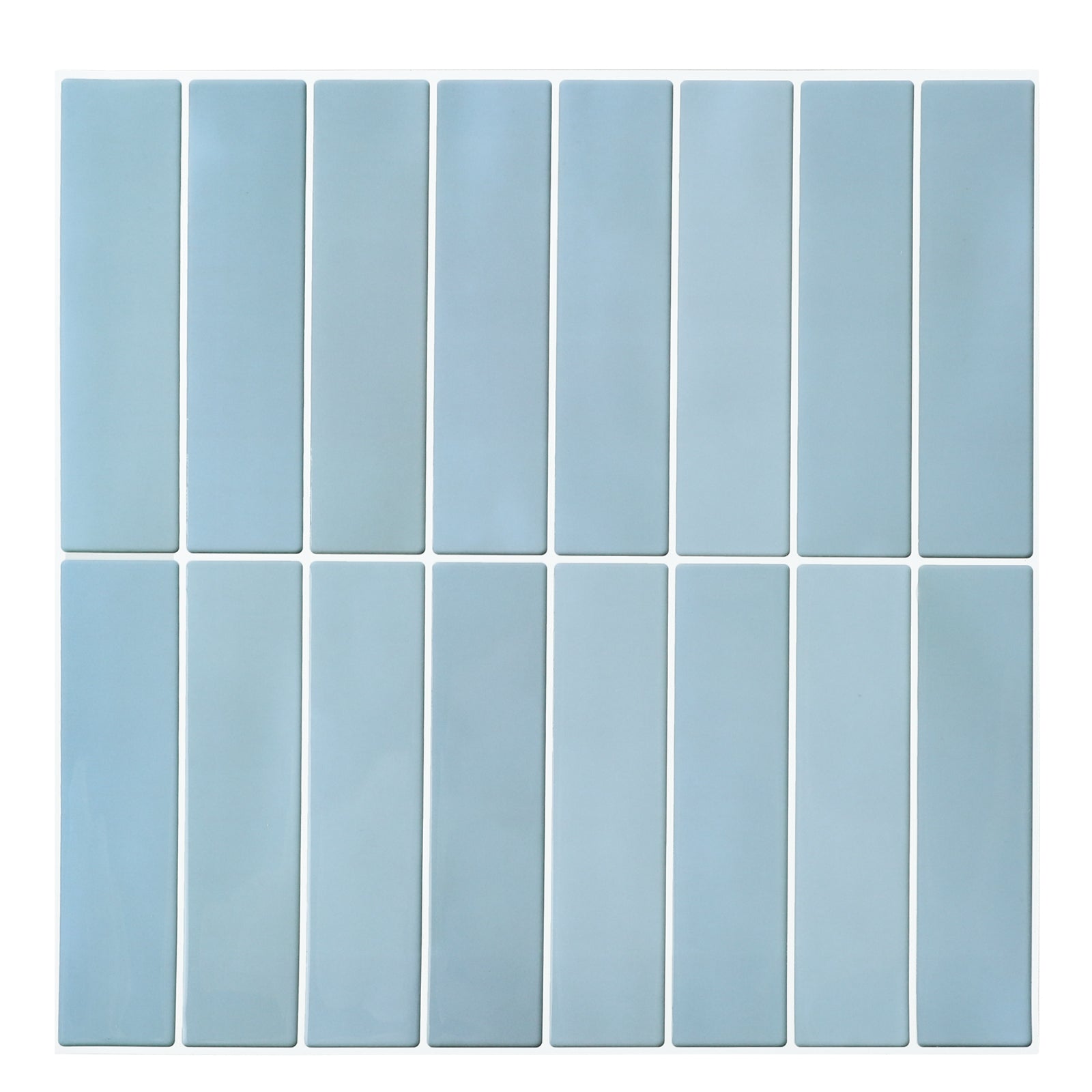 3D Blue Gradient Linear Peel and Stick Wall Tile