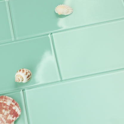 Blue Peel and Stick Backsplash Wall Tile