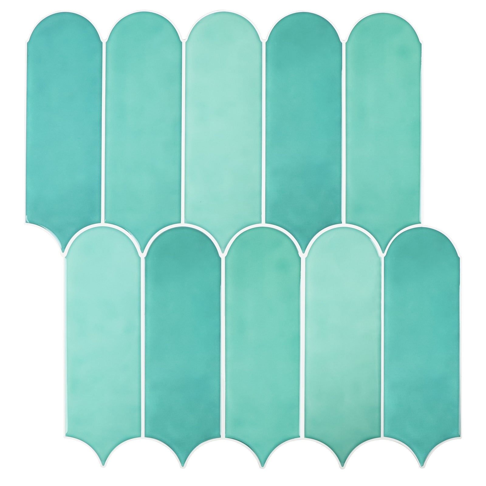 Pink Fish Scale Peel and Stick Backsplash Tile - Thicker Design