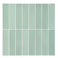 3D Green Gradient Linear Peel and Stick Wall Tile