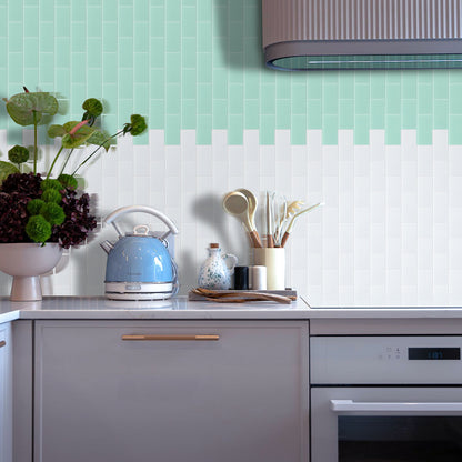 Blue Peel and Stick Backsplash Wall Tile