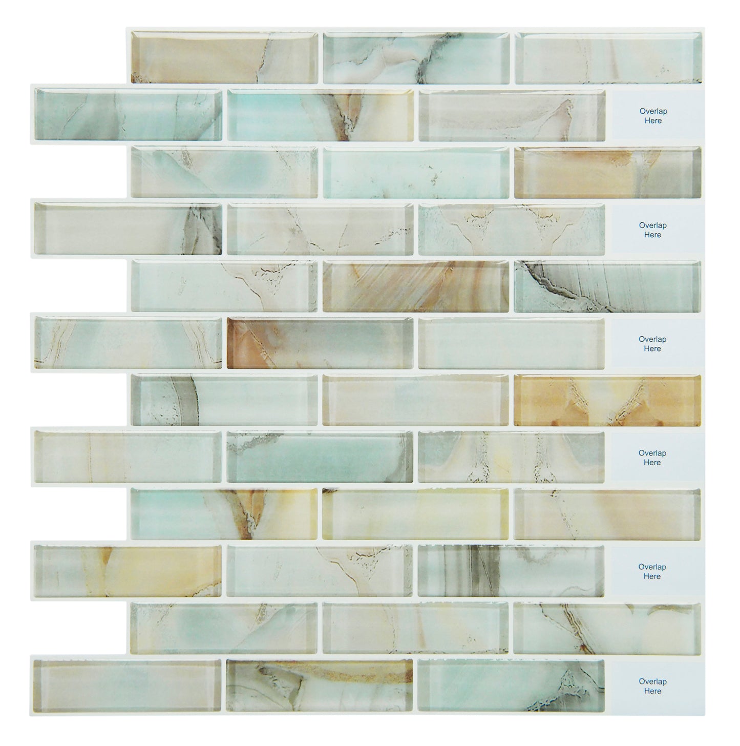 Marble Peel and Stick Backsplash Tile