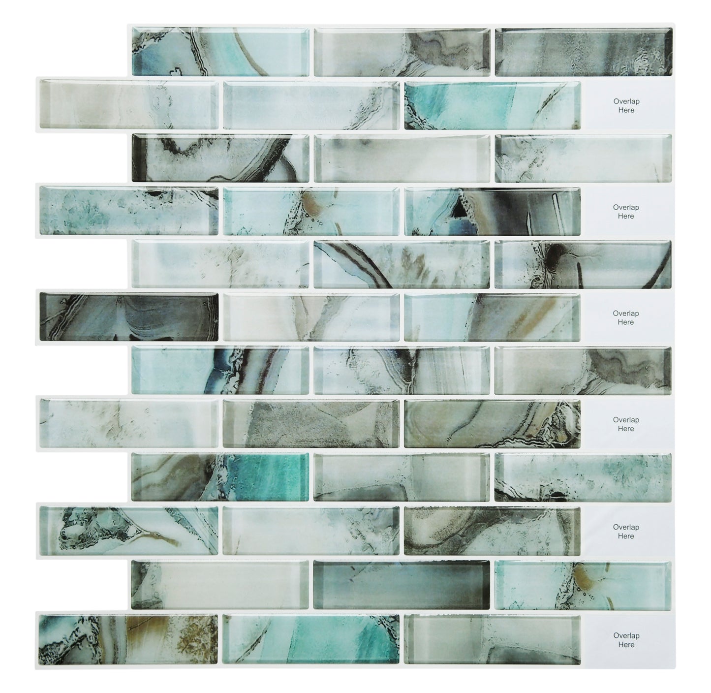 Marble Peel and Stick Backsplash Tile