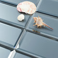 Diamond Grade Glass Mirror Beveled Subway  Peel and Stick Backsplash Wall Tile
