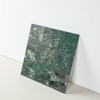 Green Marble Peel and Stick Backsplash Wall Tile