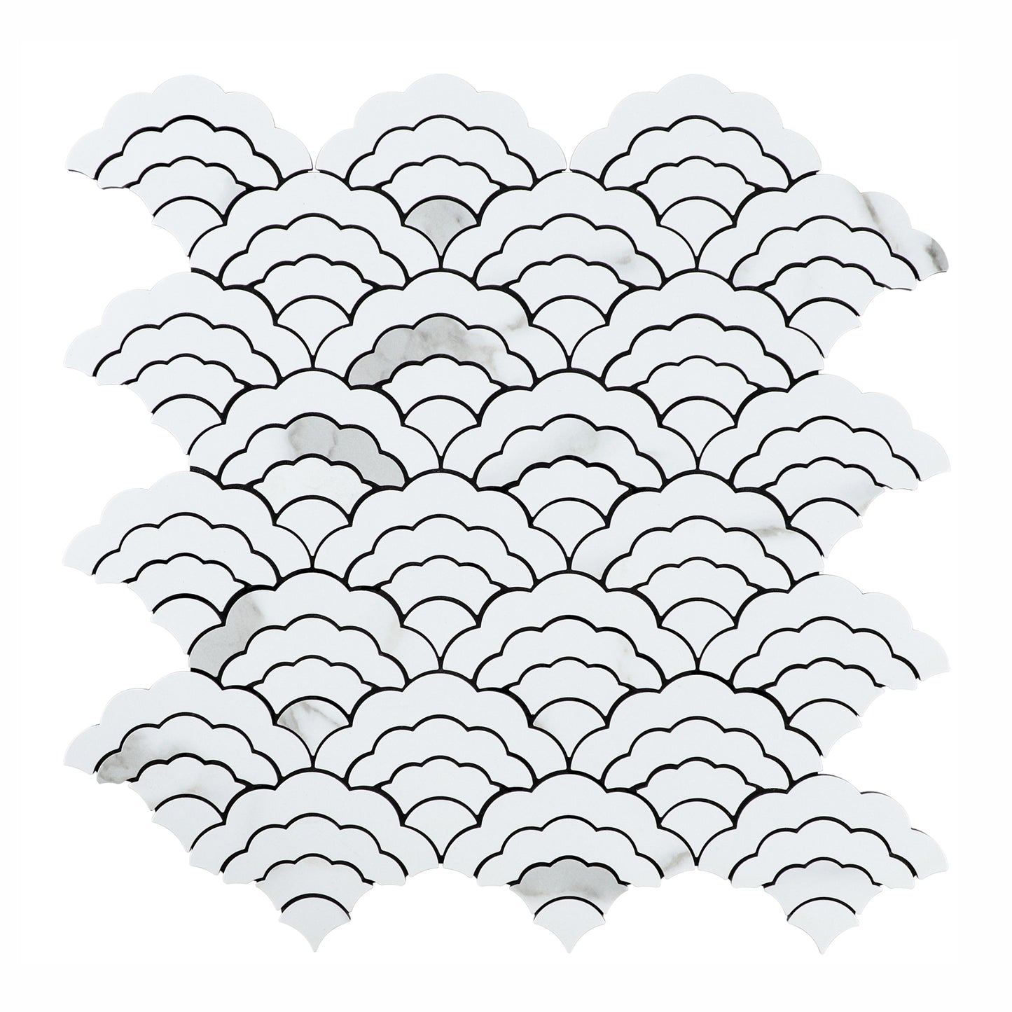 Marble Cloud-Shaped Peel and Stick Backsplash Wall Tile