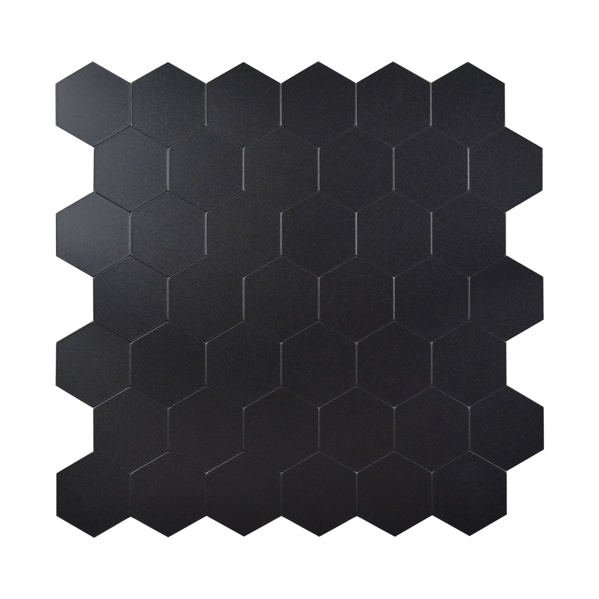 Peel and Stick Black Tile Backsplash, Hexagon Aluminum Composite Panel Self Adhesive Tile Backsplash for Kitchen