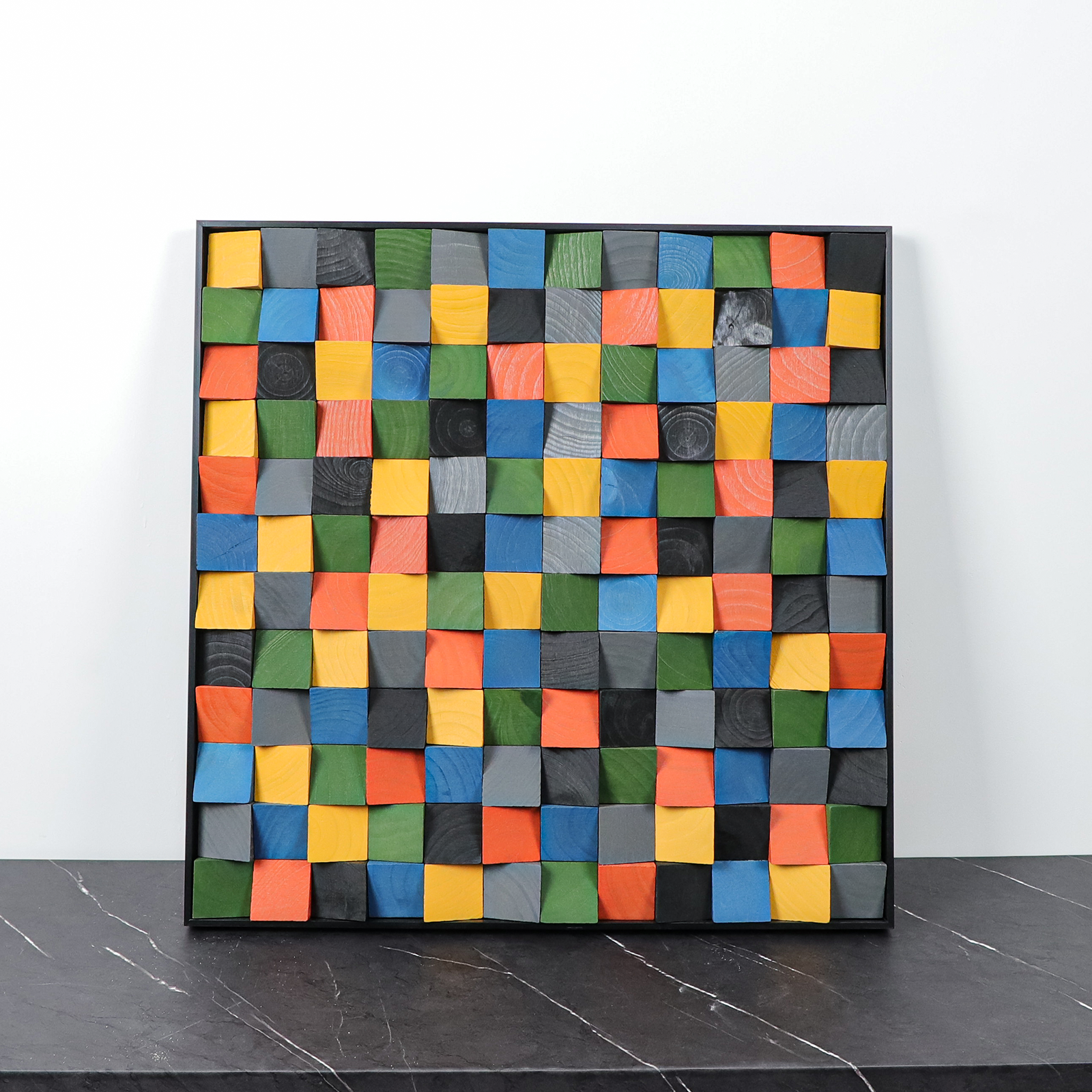Geometric Acoustic Panel Wood Wall Art – Stylish Soundproofing Panels for Living Room, Office, and Home Décor