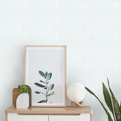 3D Green Subway Peel and Stick Backsplash Wall Tile