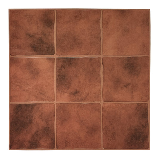 3D Safi Orange Faux Spanish Handmade Peel and Stick Backsplash Wall Tile