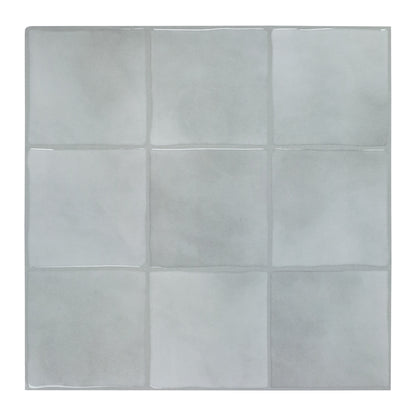 3D Gray Faux Spanish Handmade Peel and Stick Backsplash Wall Tile