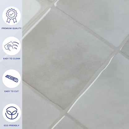 3D Gray Faux Spanish Handmade Peel and Stick Backsplash Wall Tile