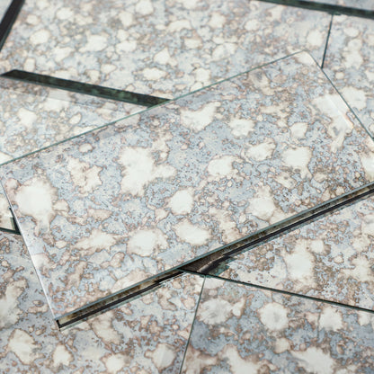 Diamond Grade Glass Mirror Beveled Subway  Peel and Stick Backsplash Wall Tile