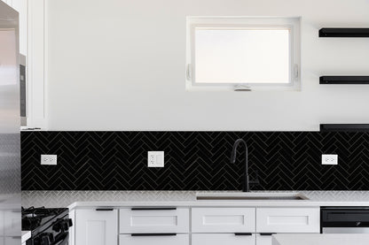 3D Herringbone Peel and Stick Backsplash Tile