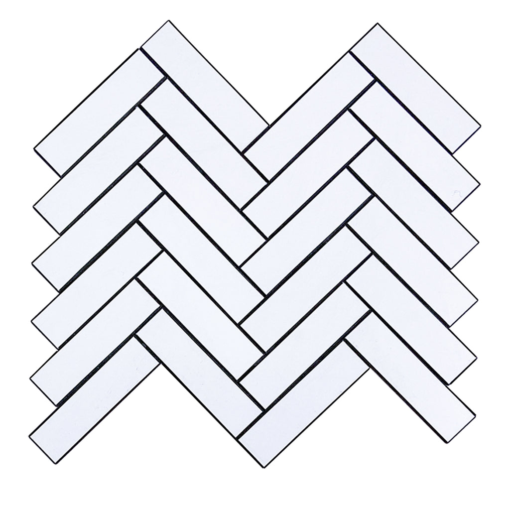 3D Herringbone Peel and Stick Backsplash Tile