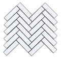 3D Herringbone Peel and Stick Backsplash Tile