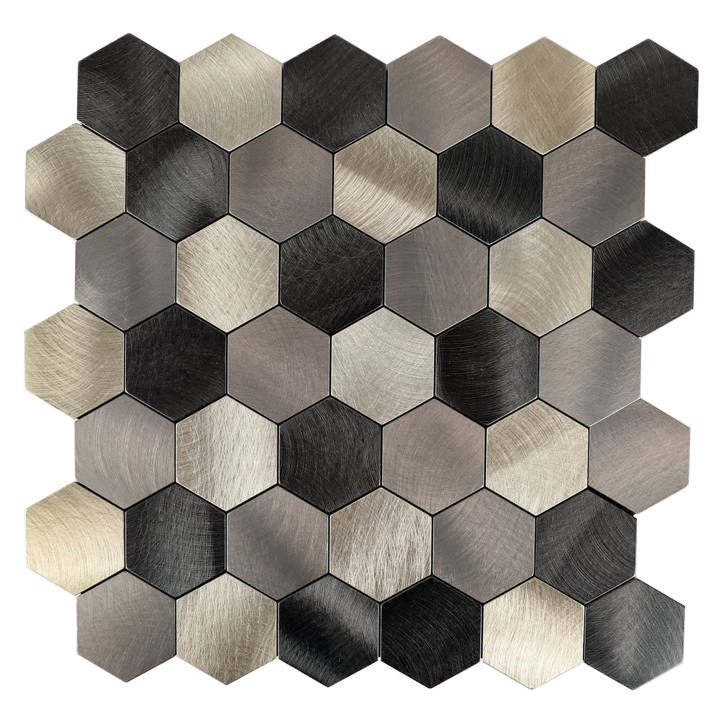 3D Hexagon Peel and Stick Backsplash Tile